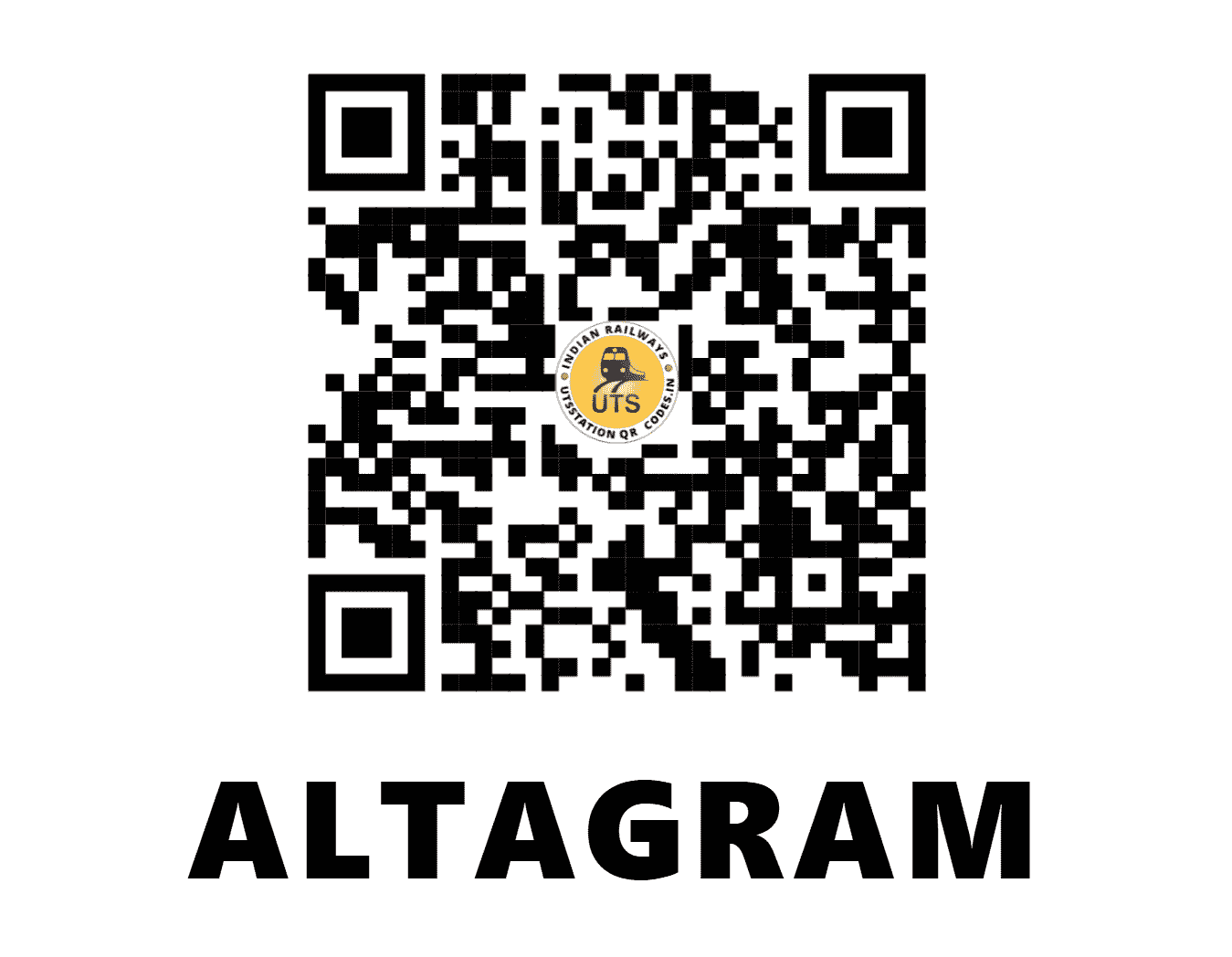UTS QR Code for ALTAGRAM - ATM - NF (WEST BENGAL)